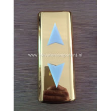 Golden Faceplate for OTIS Landing Direction Indicator